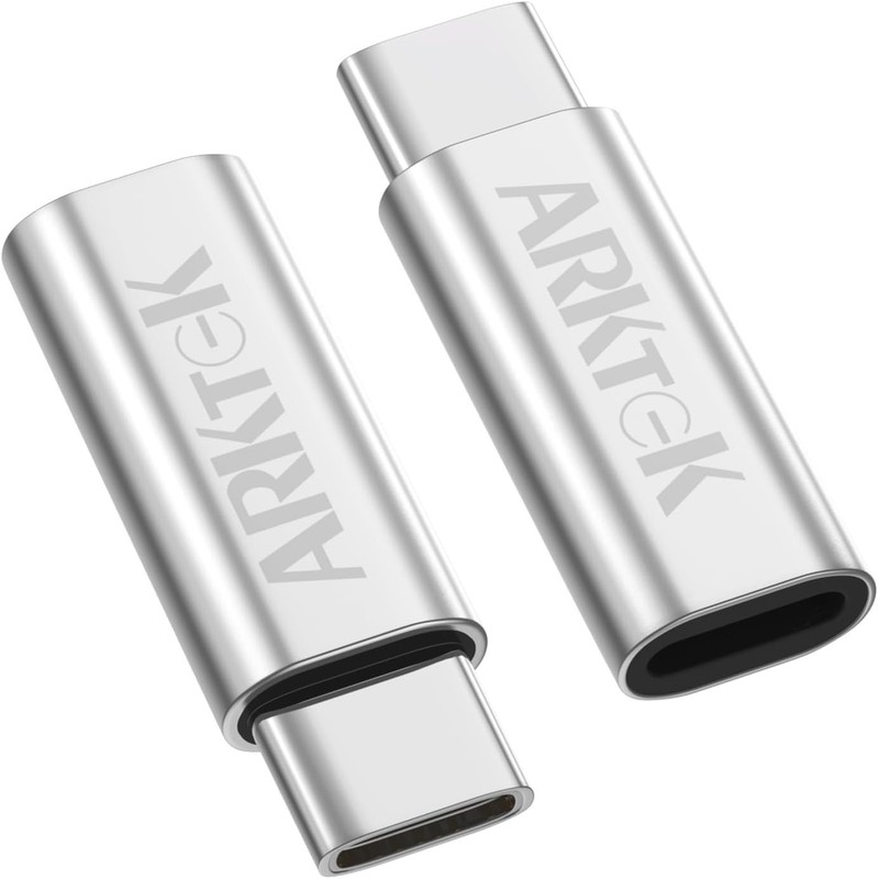 ARKTEK 2-Pack Lighting Adapter to USB-C i OS Lighting (Female) to USB Type C (Ma