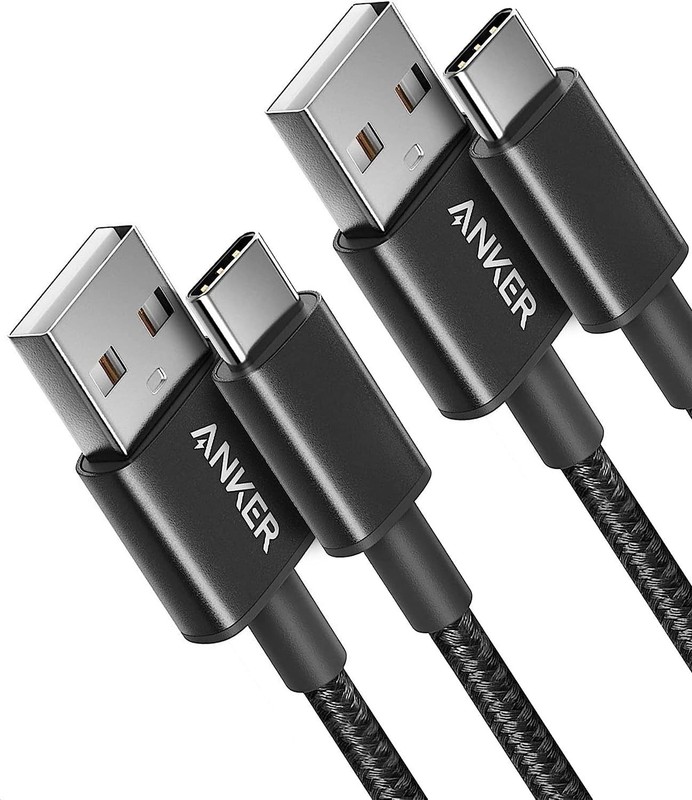 Anker USB A to USB C Cable 2 Pack 3FT Fast Charger Black Free Shipping