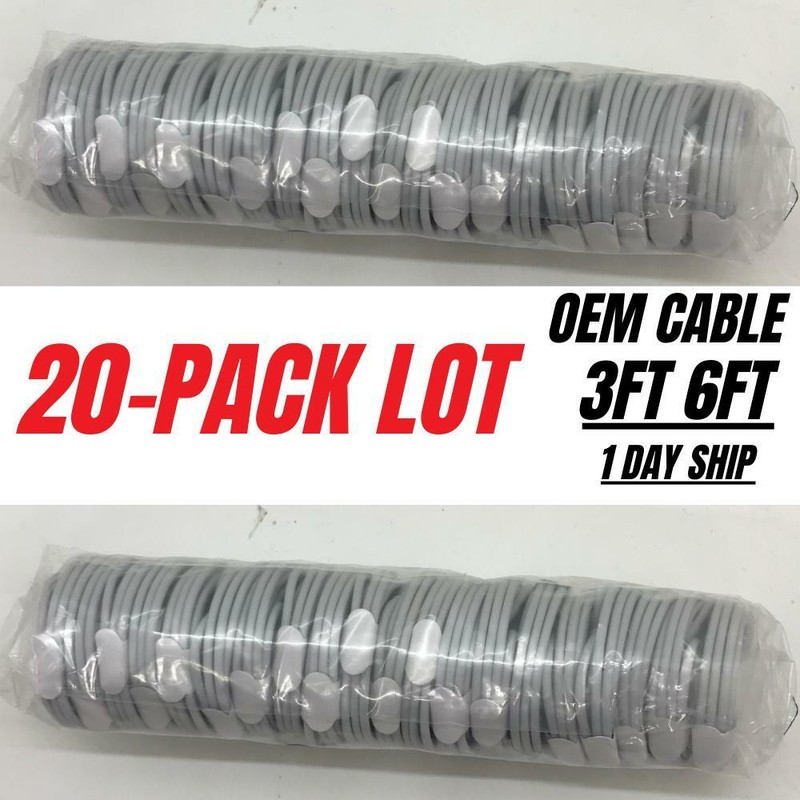1/20Pack Lot 3Ft 6Ft USB Charger Cable For iPhone 14 13 11 8 7 6 XR XS X SE Cord gallery