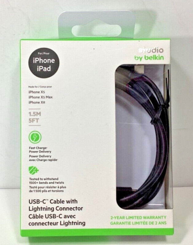 Belkin 5FT USB-C Cable With Connector – Black