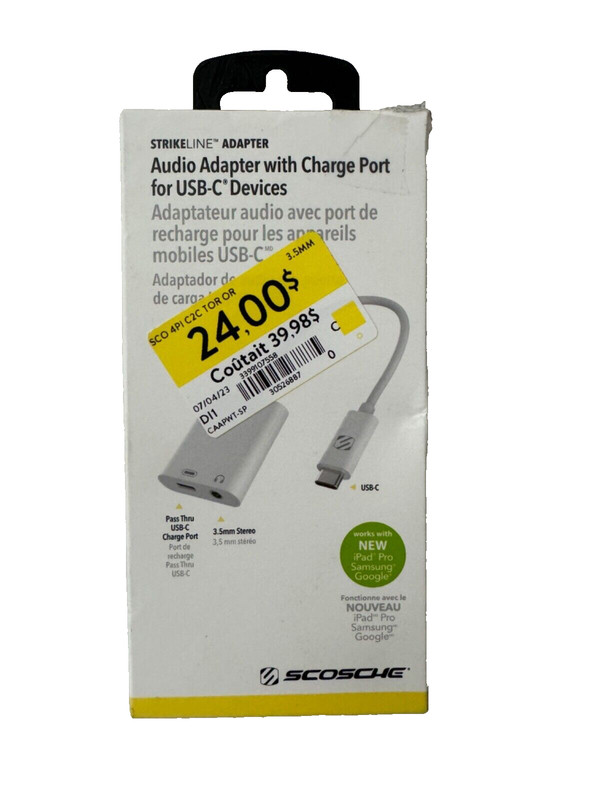 USB-C Audio Adapter & Charge Port