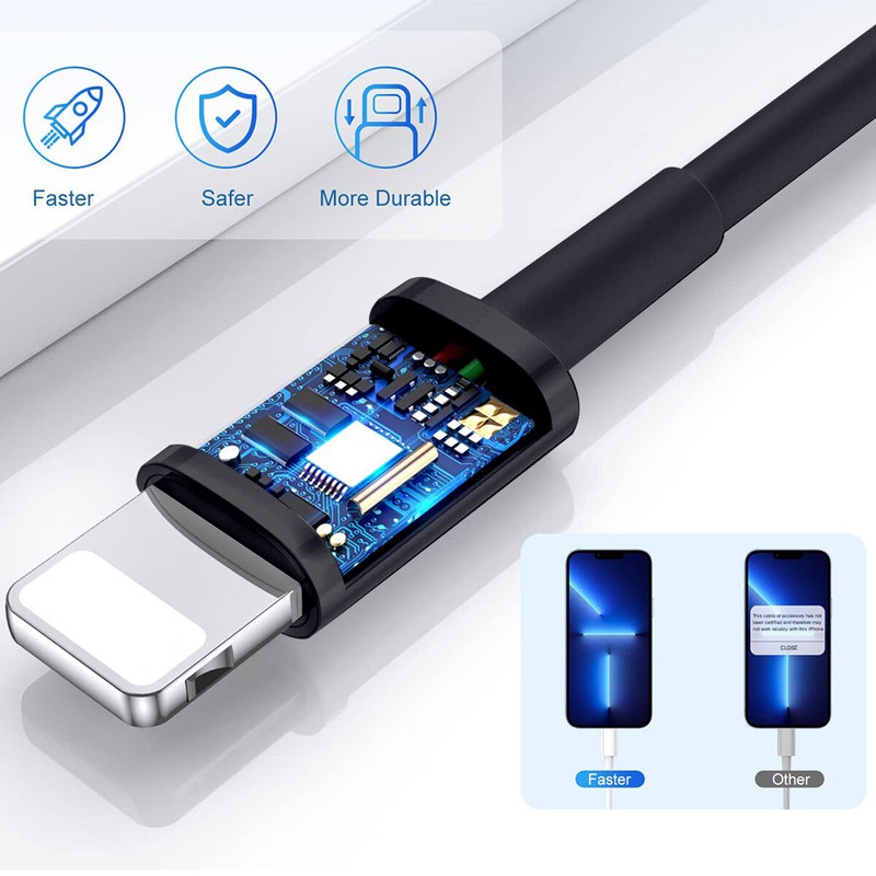 2-Pack Fast Charging Cable Type-C to iPhone For Apple iPhone X/XS/XR/XS MAX gallery