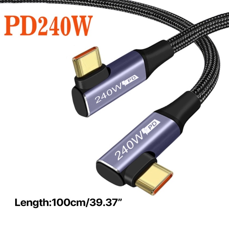PD240W Type-C UsbC Fast Charging Cable 240W 48V 5A Quick Charge Nylon Braided gallery