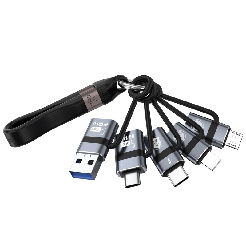 USB A to USB C 3.0 OTG Adapter, USB C to Micro Converter, IP to Type-C Conver…