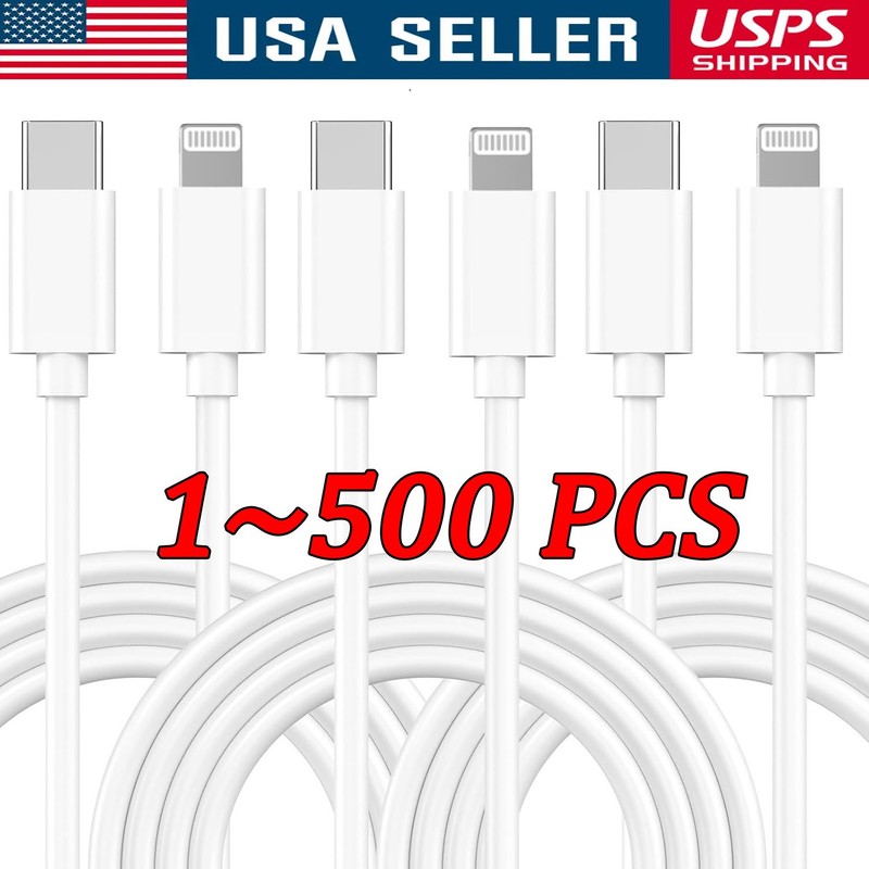 Fast Charger Cable Type USB C PD Cord to For iPhone 14 13 12 11 Pro Max XR lot