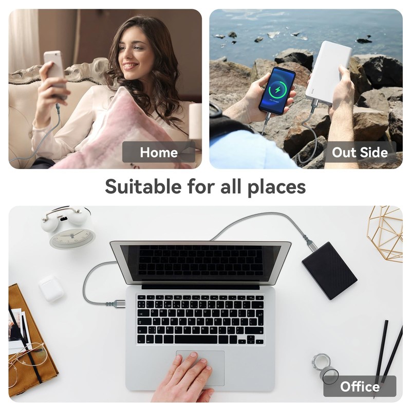 2 Pack 45W Samsung Charger Fast Charging Dual Port Super USB C Charger Block gallery