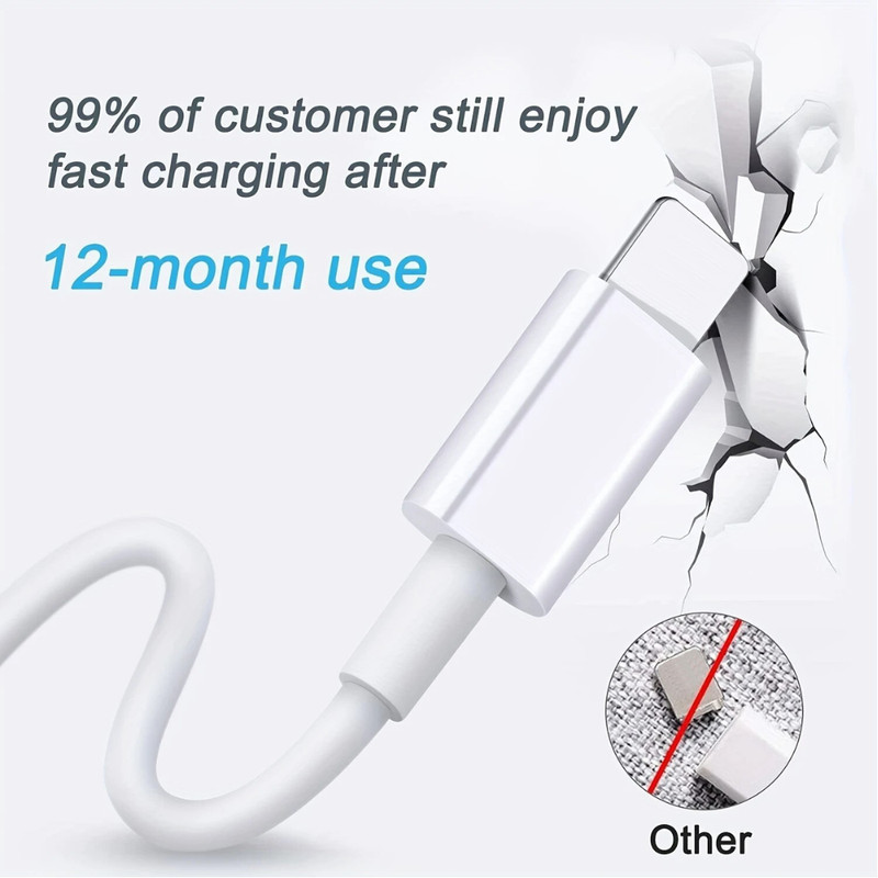 10 Pack Fast Charger Cable Cord Lot For iPhone 6 7 8 XR 11 12 13 14 Pro Max iPad gallery