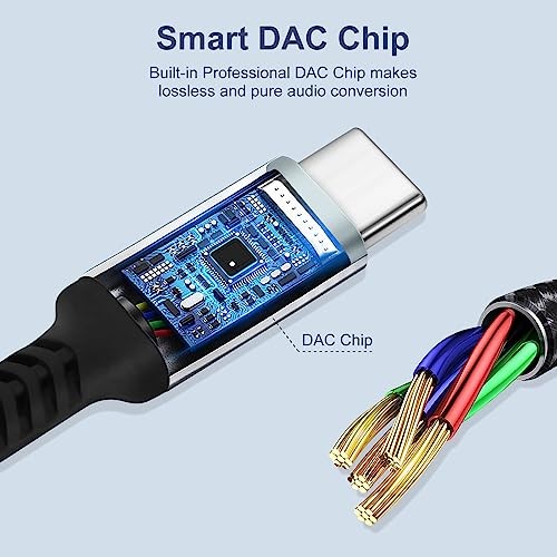 2 Pack USB C to 3.5mm Aux Audio Adapter for Phone gallery