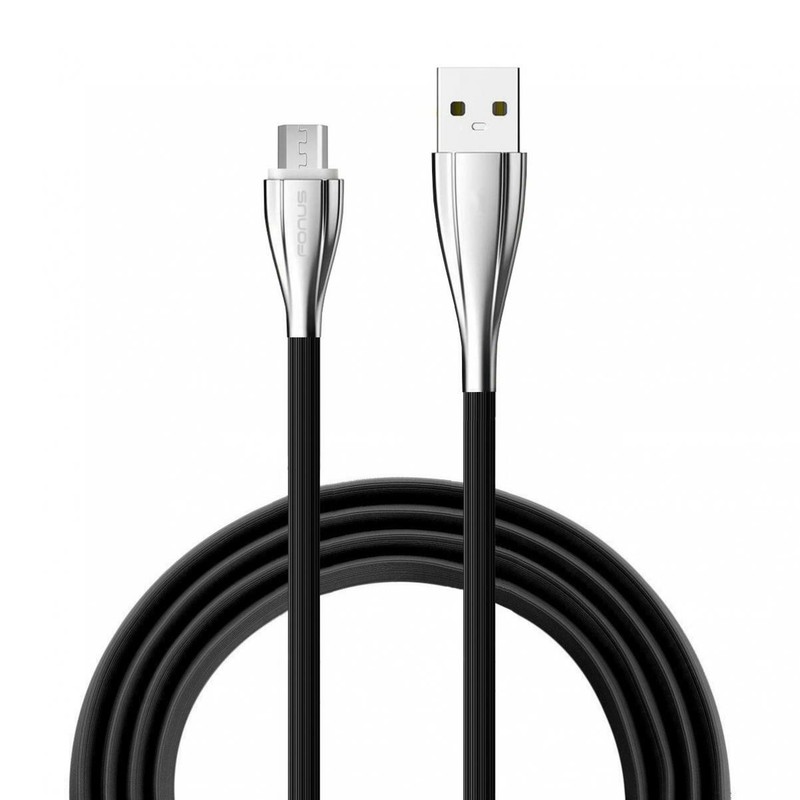 MICRO USB CABLE WIRE FAST CHARGER POWER CORD 6FT LONG ZINC ALLOY For CELL PHONES