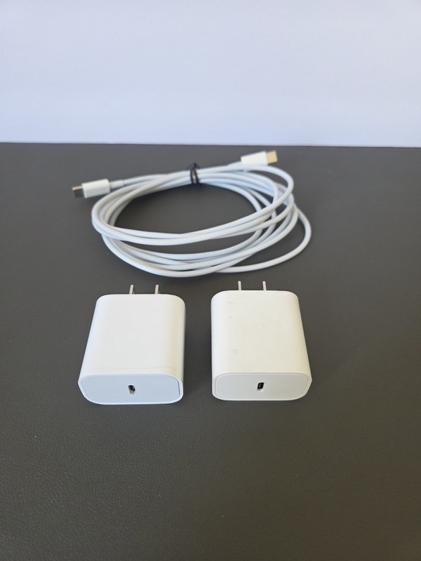 USB-C Fast Charger Bundle 20W + 8FT Cable Long Cord Type-C Wall Adapters