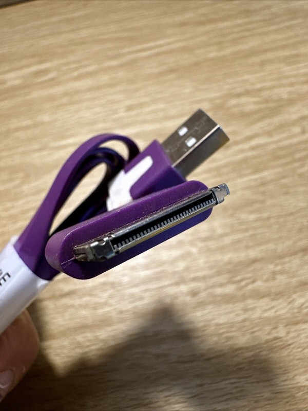 Wireless Gear 3ft 30 Pin Connector Apple Accessories Flat Cable USB New No Box gallery