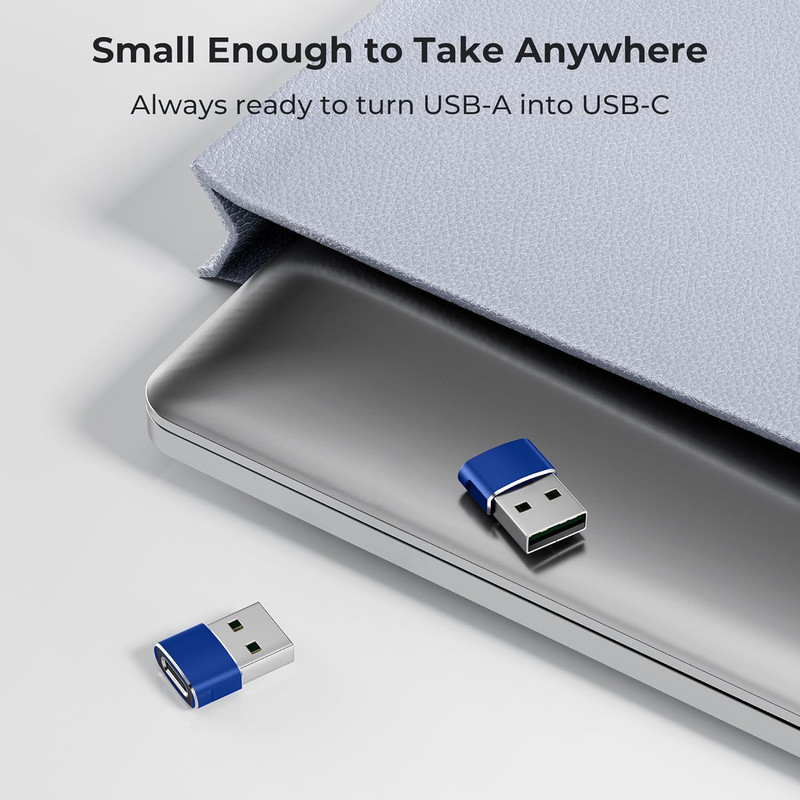 USB to USB C Adapter 3Pack,Type C Female to USB a Male Cable Converter for Macbo gallery