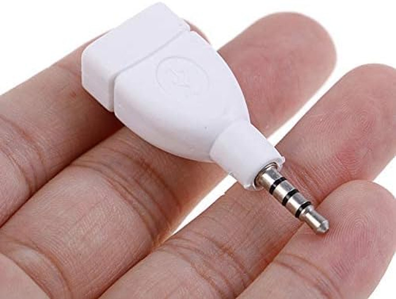 Vizgiz 2 Pack Car Stereo AUX to USB Adapter 3.5Mm Male to USB Female Audio Adapt gallery