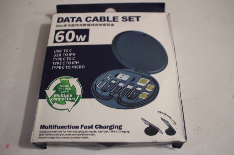 DATA CABLE SET MULTIFUNCTION FAST CHARGING 60W