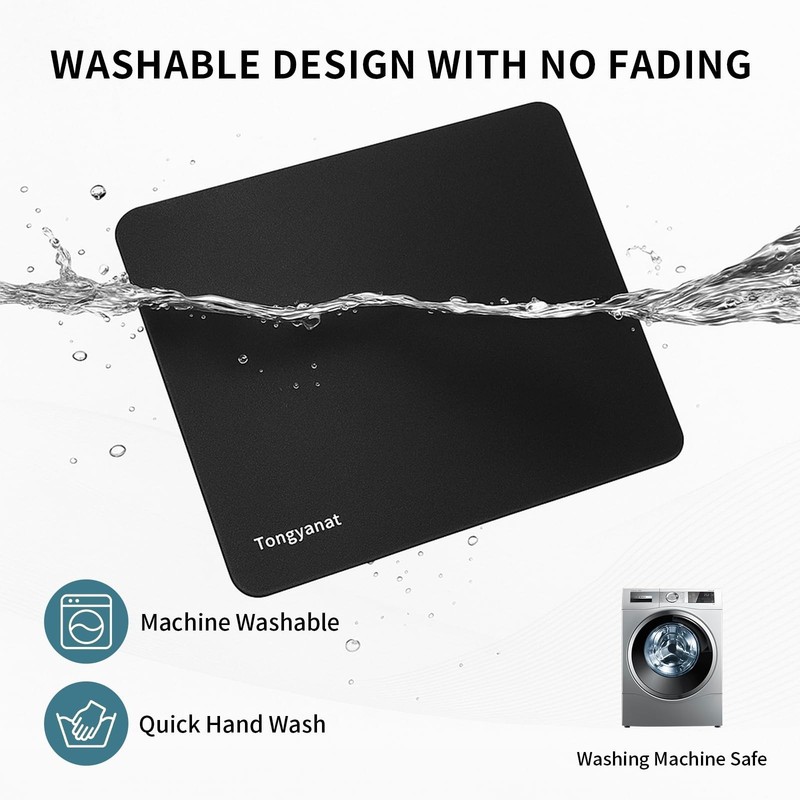 5 Pack Mouse Pad, Ultra-Smooth Gaming Mousepad, Non-Slip Rubber Base Waterpro... gallery