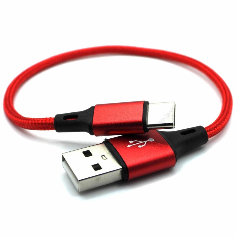 Short USB Type C USB-C to USB-A Cable Fast Charging Cable Cord 0.7ft gallery