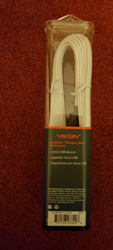 ChargeSync Micro Usb Cable 6-feet Long White New In Box gallery