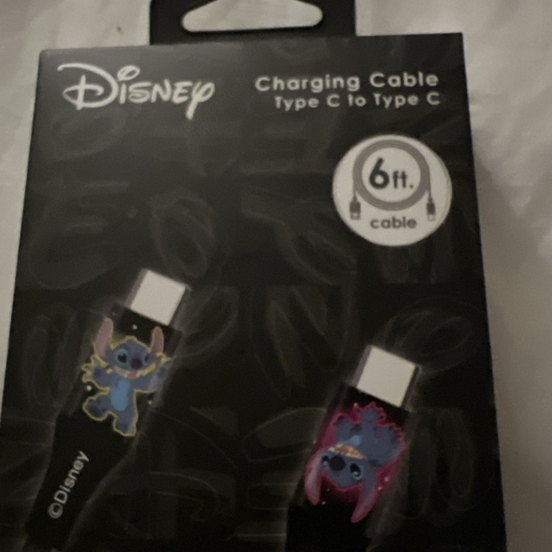 Disney STITCH Charging Cable Type C To C 6 FT Cable gallery