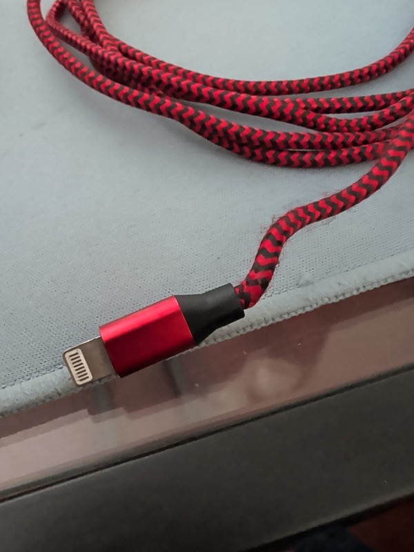 Red Direct Nylon USB-A to Charging Cord QtY 2 gallery