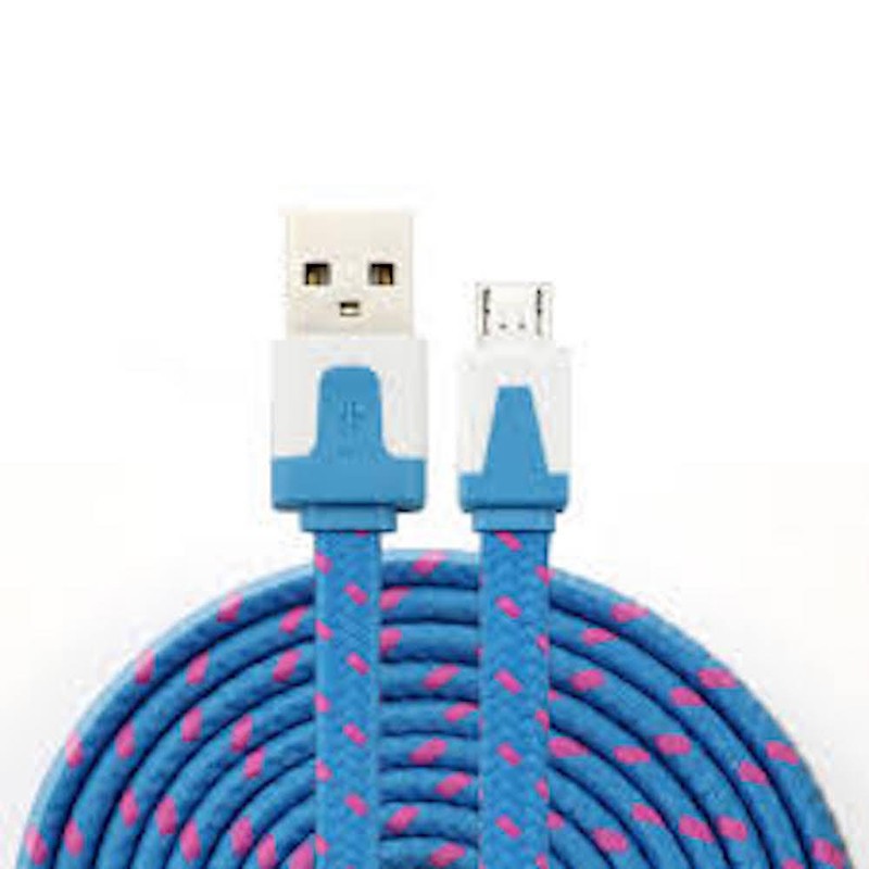 10FT MICRO USB v8 flat Braided Data sync Charger Cable FOR Samsung galaxy s3 s4 gallery
