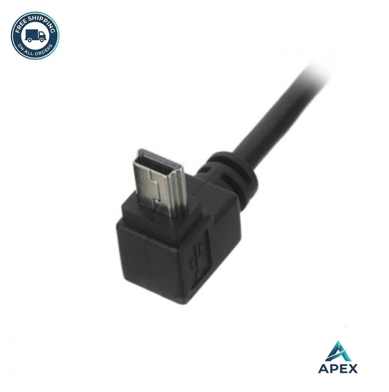 Mini USB Cable 0.5M 90 Degree Angled 5 Pin Male Data Sync Charge Extension Cord gallery