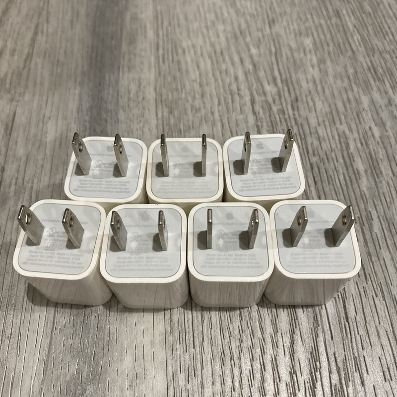 Lot of 7 – OEM Authentic Apple iPhone 5W Wall Charger Adapter Cube A1385
