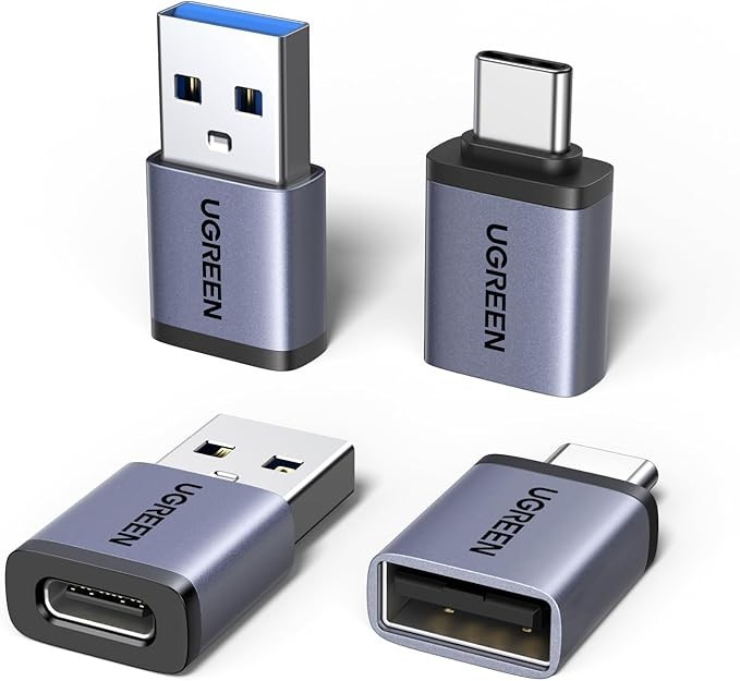 3-Pack USB C to USB Adapter Type C Thunderbolt 4 OTG Converter USB C Male to USB