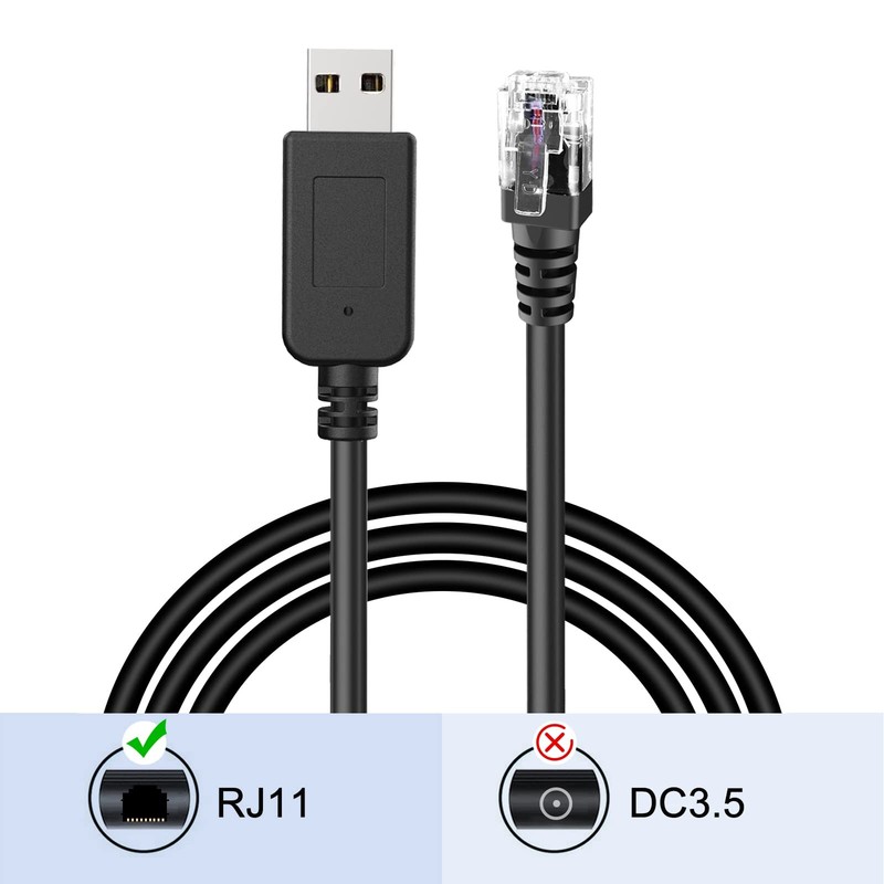 Radar Detector Cord, USB to RJ11 Plug Cable,for Escort Radenso XP Uniden Belt... gallery