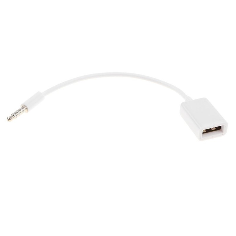 3.5mm Jack Audio Plug To USB 2.0 Female Converter Cable