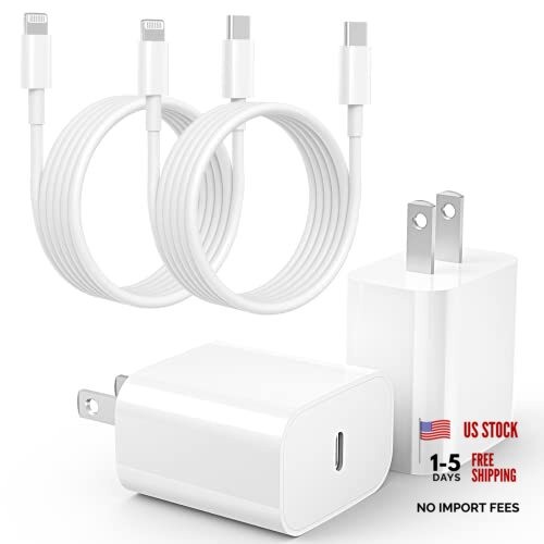 iPhone 14 13 12 11 Charger Fast Charging [MFi-Certified] 2Pack 20W Type-C 6FT