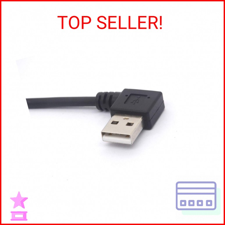 GLHONG Coiled USB C Cable, Right Angle USB 2.0 to USB C Extension Cord 90 Degree gallery