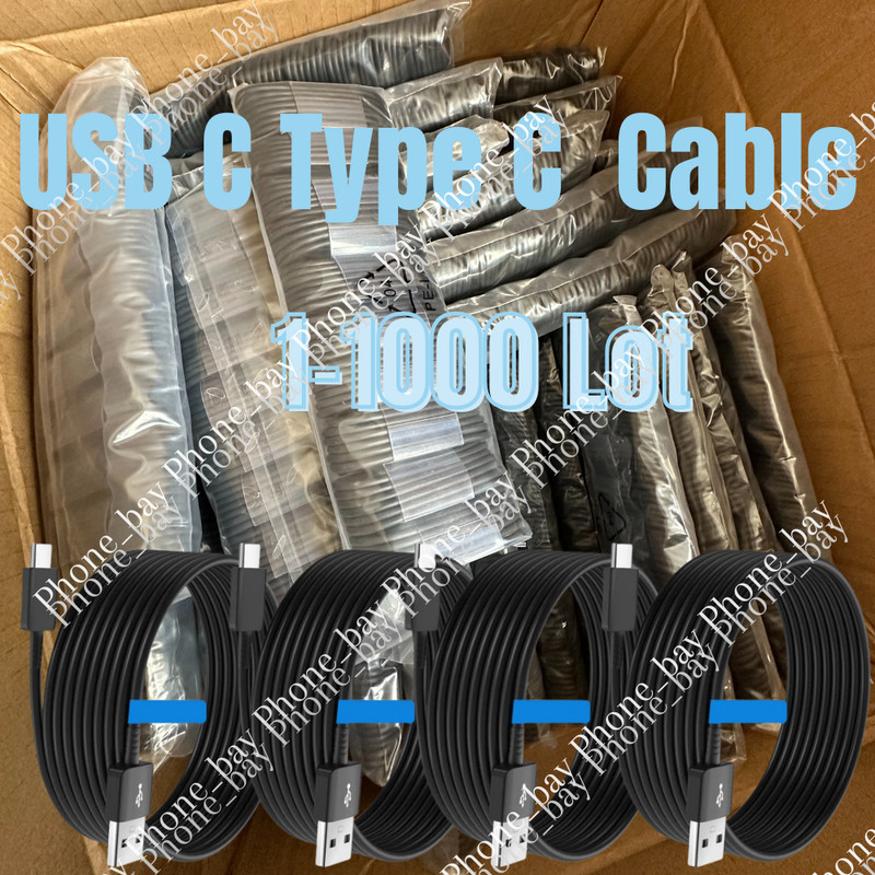 USB Type C Fast Charging Charger Cable For Samsung S8 S9 S10 S20 iPhone 15 LOT