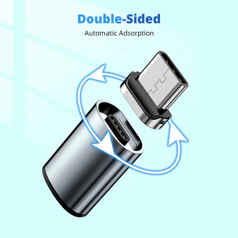 ANMONE USB C (Female) to Micro USB/USB C (Male) Adapter [2 in 1 Fast gray gallery
