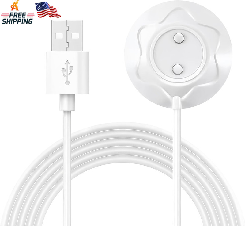 Magnetic Rose Charger USB Cable, Kwevos 2 Prong Magnetic USB Cable, 2.7Ft 12Mm R gallery