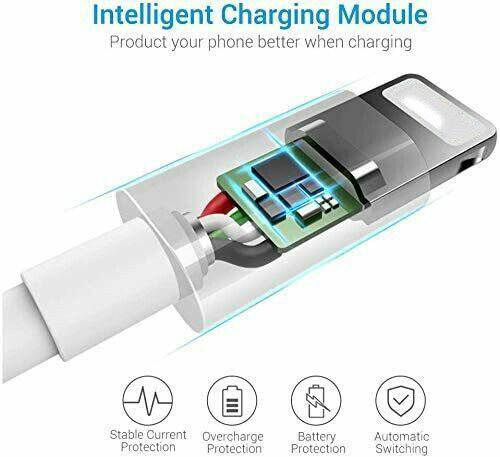 3PACK USB Data Fast Charger Cable For Apple iPhone 5 6 S 7 8 Plus X 11 12 iPod gallery