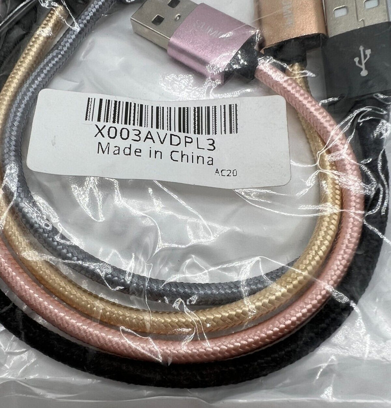 Sumpk Short Micro USB Cable 4 Pack 8" Multi Colors gallery