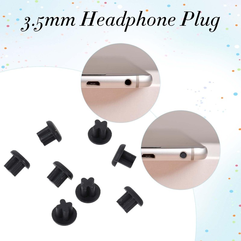 30Pcs 6 Type Silicone Anti Dust Cover USB Cover Port Plug Caps USB Type-A Plu... gallery