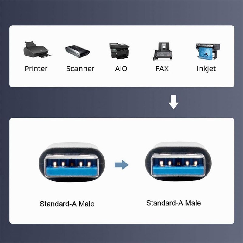 USB 3.0 Angled Type-A Male to Straight Male 5Gbps Data Cable 90 Degree 40cm gallery