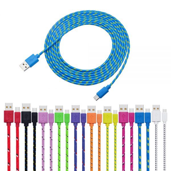 10FT 3M Braided Data Sync MICRO USB Charger Cable FOR Samsung Sony Nokia HTC LG gallery