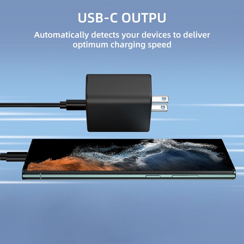 45W USB-C Super Fast Wall Charger + 6FT Cable For Samsung Galaxy S20 S21 S23 gallery