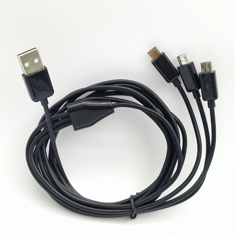 1/2/3M (3/6/10FT) Micro USB Splitter Cable 1 to 3 Micro USB Cable Charging Cord gallery