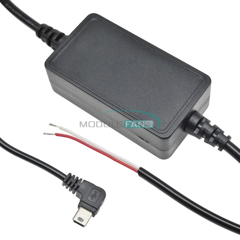 12V-23V Mini USB Port Wire Cable Car Charger Kit For Camera Recorder DVR Power gallery