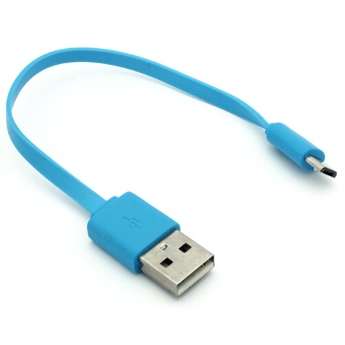 MicroUSB Short USB Cable Charger Cord Power Wire Flat Fast for SmartPhones gallery