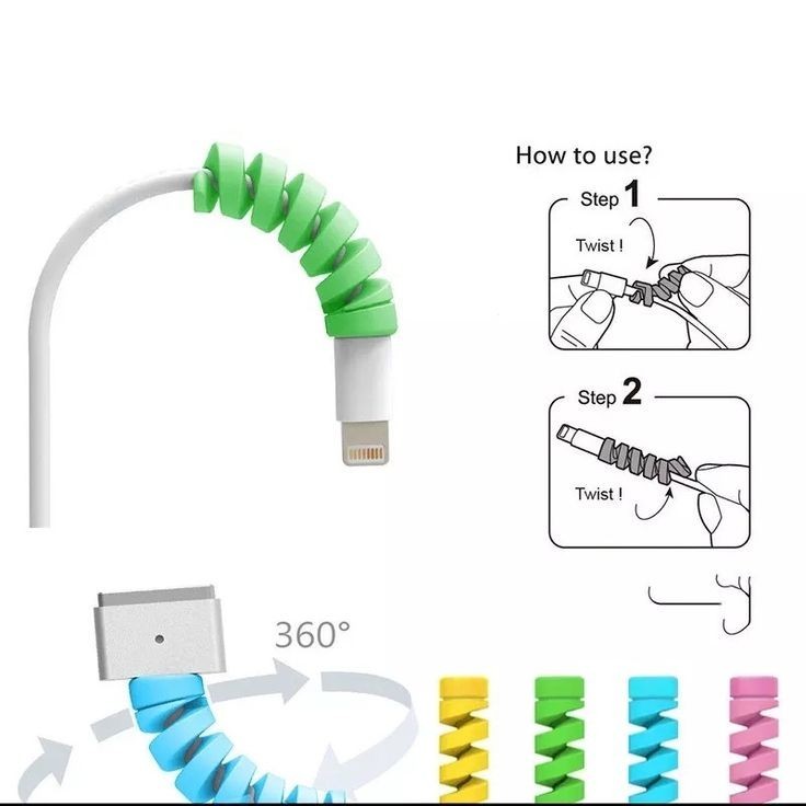 6pcs Cable Protector Charger Saver USB Cord Anti Break Phone Wire Guard gallery