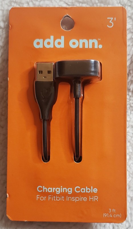 Add Onn. ☆ 3 foot USB CHARGER CABLE ☆ for Fitbit INSPIRE HR ☆ New In Package