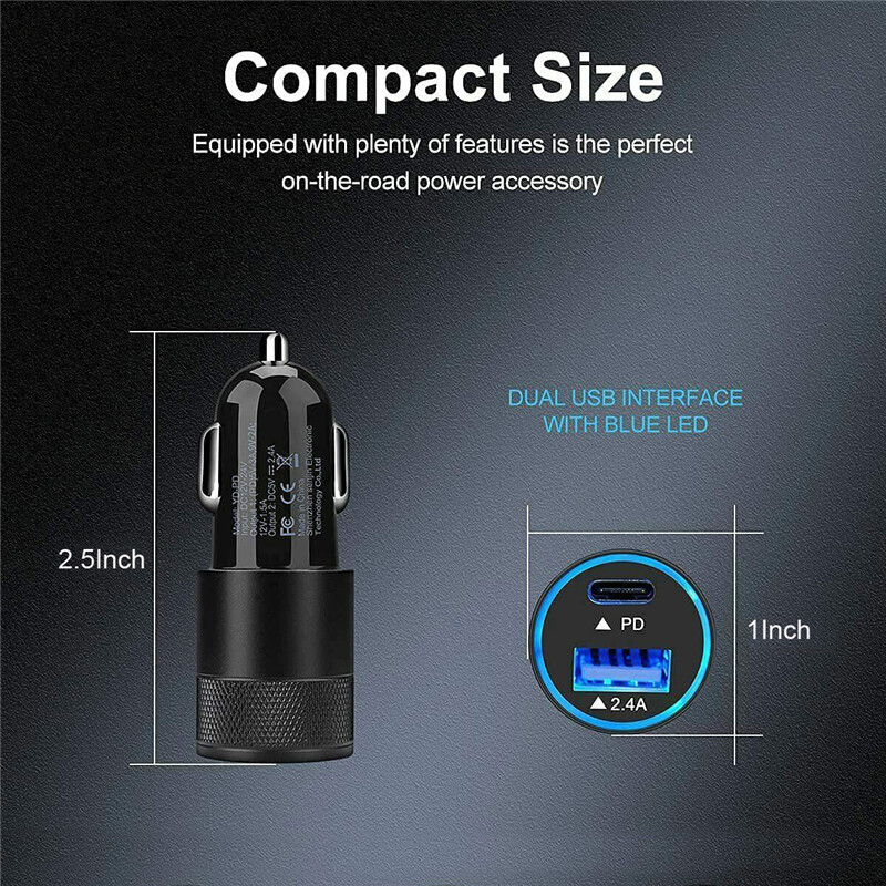 PD 30W USB-C Car Charger Block + 4in1 Cable For Samsung Galaxy S24/23/22/+/Ultra gallery