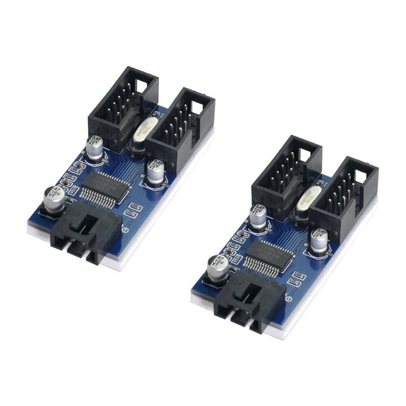 4 Female Extension Cable to 9pin USB 2.0 Header Splitter HUB Connector Adapter gallery