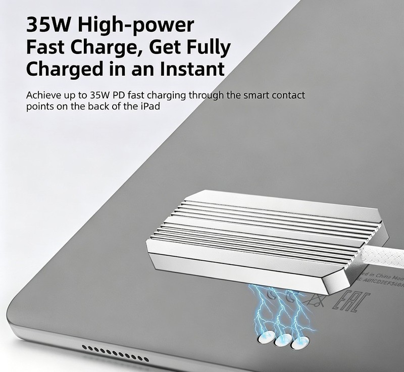 For iPad Pro 11" M5(2025) / M4(2024) 35W Magnetic Smart Fast Connector Charger gallery