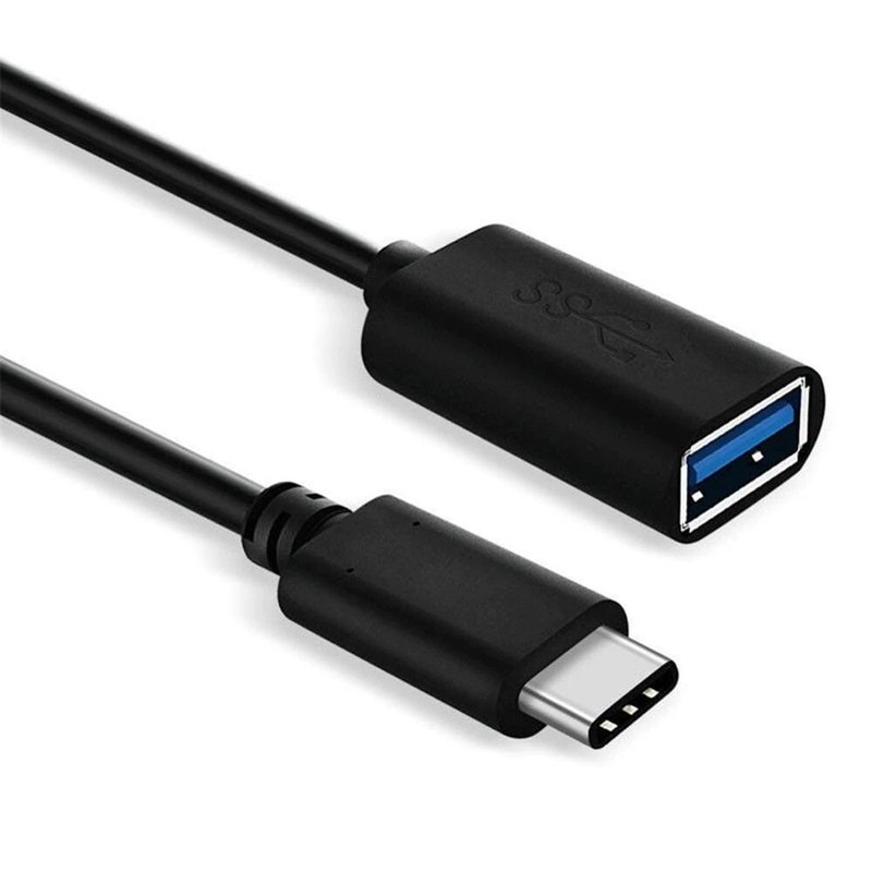 USB-C 3.1 Type C Male to USB A Type 3.0 Female OTG Adapter Converter Cable Black gallery