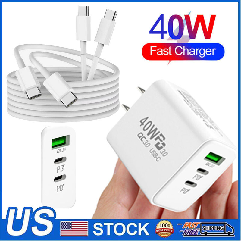 40W Fast Wall Charger Power Adapter Cable For Motorola Moto G Stylus 5G/Razr 40